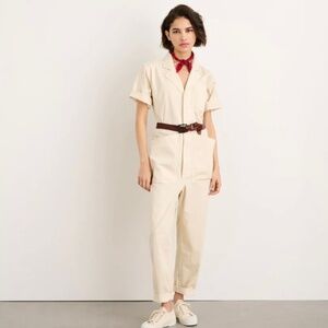 Alex Mill - Standard Short Sleeve Jumpsuit - Spring Blue Size Small